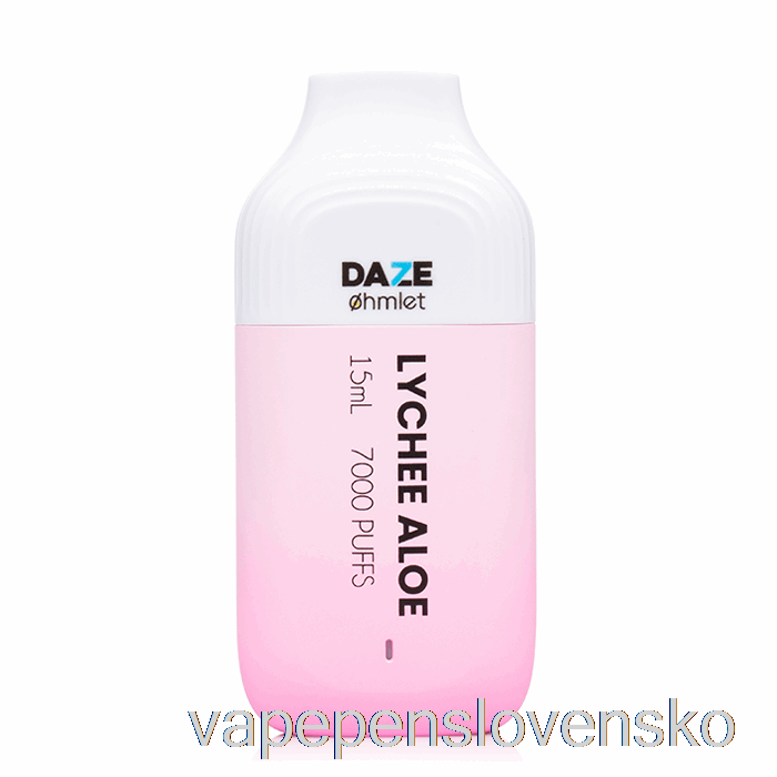 7 Daze Ohmlet 7000 0% Nulový Nikotín Jednorazové Liči Aloe Vape Slovensko